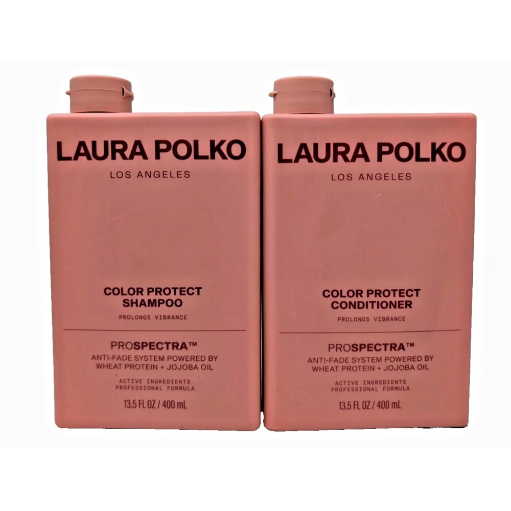 2 X Laura Polko Color Protect LA Shampoo & Conditioner Prospectra 13.5 oz NEW